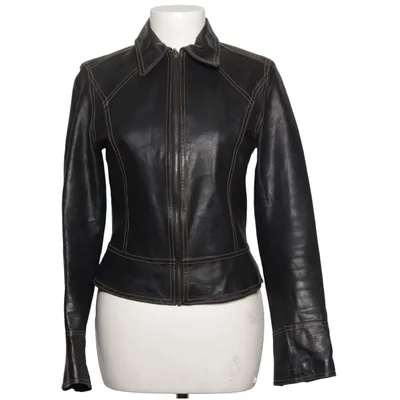 Leather jacket (Black) from Hennes Acetate, Leather