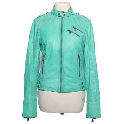 Läderjacka (Grön) från Jilani Collection Skinn, Polyester