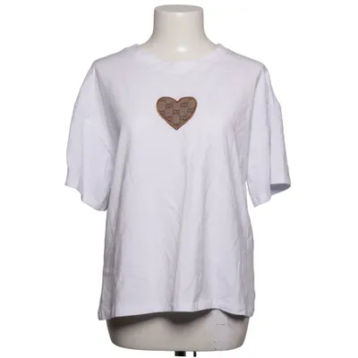 T-shirt (Hvid) fra New Collection Bomuld, Elastan
