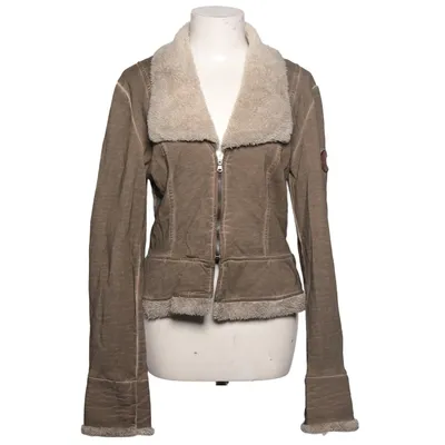 Shearling jacket (Brown) from Bleifrei Cotton, Polyester