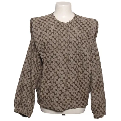 Bluse (Beige, Sort) fra Pescara Bomuld, Metallfiber, Polyester