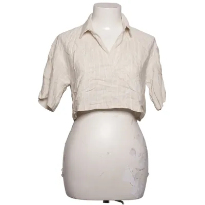 Short sleeve shirt (Beige) from Pull & Bear Linen, Viscose
