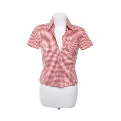 Blouse (Rood, Wit) van Sisley Katoen, Elastaan