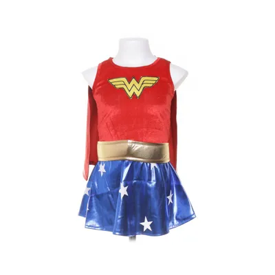 Maskeradkläder (Röd, Blå, Guldfärgad, Silverfärgad, Vit) från Wonder Woman Polyester, Polyuretan