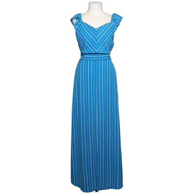 Klänning (Blå, Vit) från Monteau Elastan, Polyester