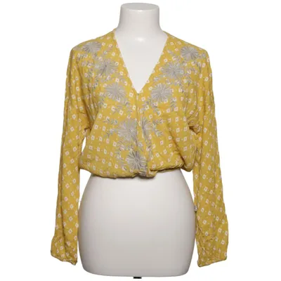 Blouse portefeuille (Jaune, Blanc) de Chloe & Katie Viscose