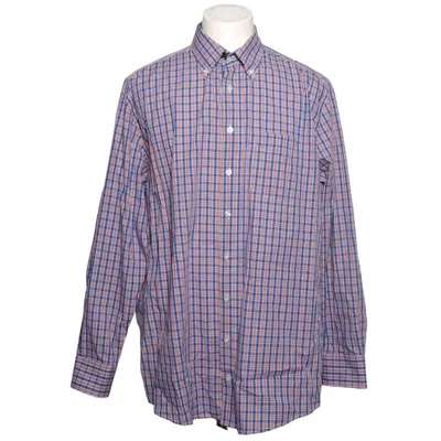 Chemise (Bleu, Orange, Blanc) de John Cabot Coton