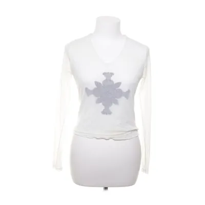Lange mouwen shirt (Wit, Grijs) van Clockhouse Elastaan, Polyester