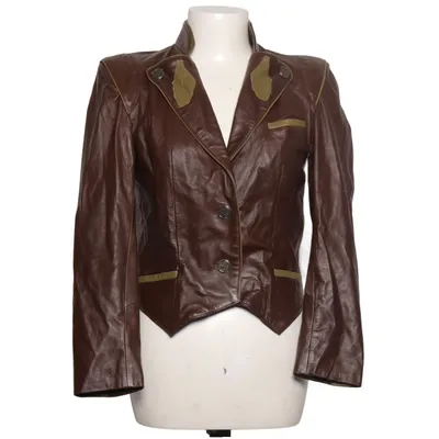 Läderjacka (Brun) från Distler Polyester
