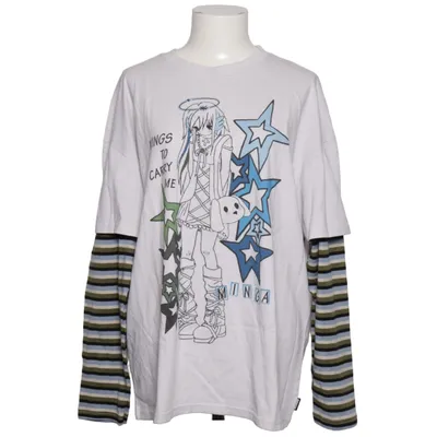 Långärmad t-shirt (Vit, Flerfärgad) från Minga London Bomull