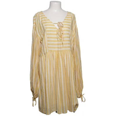 Robe (Jaune, Blanc) de Sundress Coton, Viscose