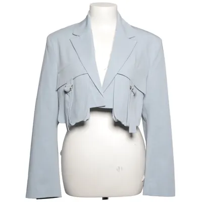 Blazer (Blue) from Bershka Elastane, Polyester, Viscose