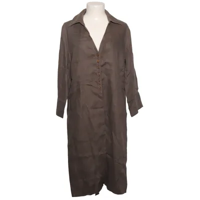 Shirt dress (Gray) from Apostrophe Linen