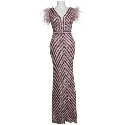 Robe de soirée (Rose, Multicolore) de Hot Contact Polyester