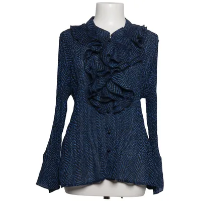 Bluse (Blå, Sort) fra Kriss Polyester