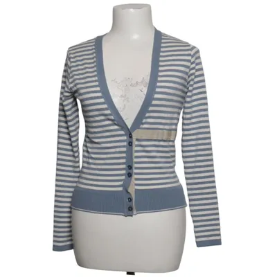 Cardigan (Blue, White) from Schumacher Polybutylene, Viscose