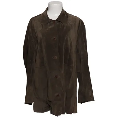 Veste en cuir (Marron) de Sylvie Schimmel Acétate, Cuir
