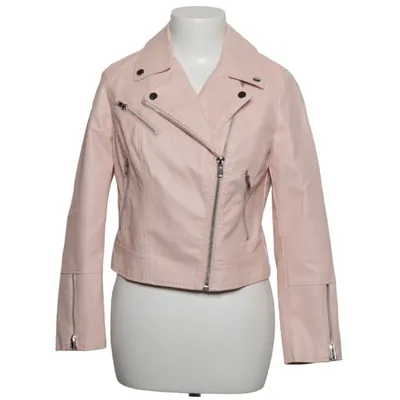 Bikerjakke (Beige) fra Miss Selfridge Petites Bomuld, Polyester, Polyurethan, Viscose