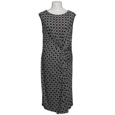 Jurk (Zwart, Wit) van Vivance Collection Elastaan, Polyester