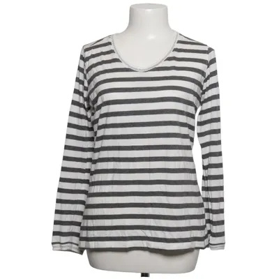 Långärmad t-shirt (Grå, Vit) från Abercrombie & Fitch Bomull, Modal