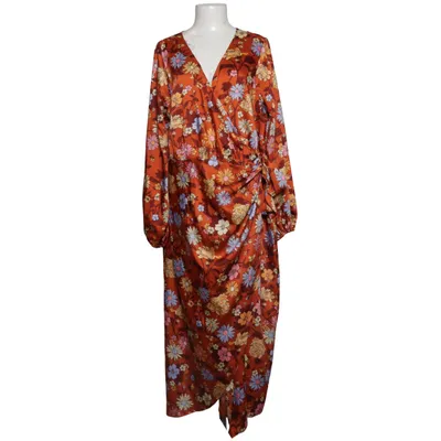 Robe portefeuille (Marron, Multicolore) de ASOS Design Polyester