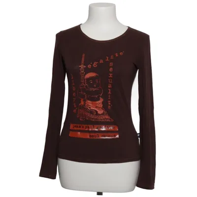 Långärmad t-shirt (Brun) från Jean Paul Gaultier Bomull, Elastan