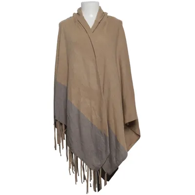 Poncho (Beige, Gray) from Corley Polyester