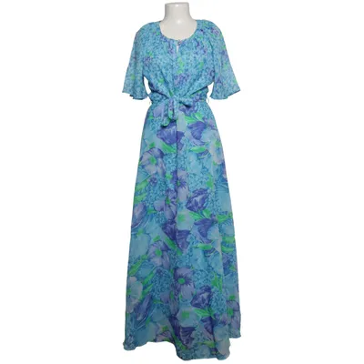 Maxi jurk (Blauw, Meerkleurig) Polyester, Viscose