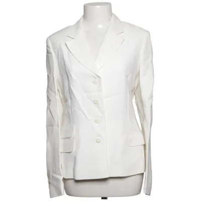 Blazer (White) from Georges Rech Acetate, Linen, Viscose