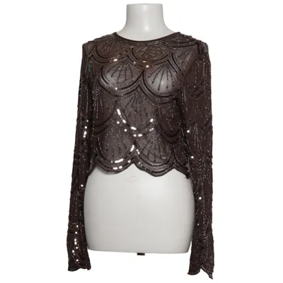 Top (Bruin) van Drôle de Copine Elastaan, Polyester