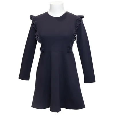 Robe (Bleu) de Chloé Coton, Élasthane, Modal, Polyamide