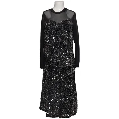 Cocktail dress (Black, Silver) from Zizzi Elastane, Polyester