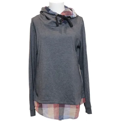 Hoodie (Gray, Multicolored) from DJT Cotton, Elastane, Polyester, Viscose