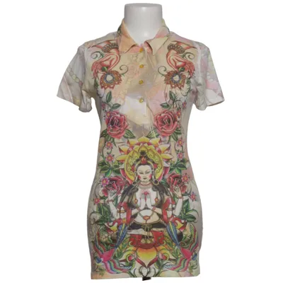 Topp (Gul, Flerfärgad) från Christian Audigier Polyester, Viskos