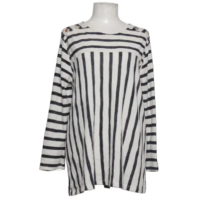 Bluse (Sort, Hvid) fra Coin 1804 Bomuld, Polyester, Viscose