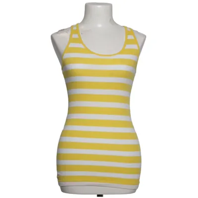 Tanktop (Geel, Wit) van Active Basic Katoen, Elastaan