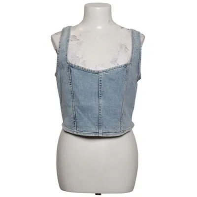Crop Top (Blau) von Rainbow Baumwolle, Elasthan, Polyester