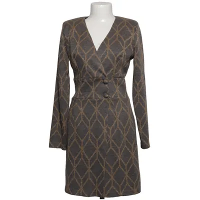 Dress (Gray, Gold) from Cristina Gavioli Acrylic, Elastane, Polyamide, Polyester
