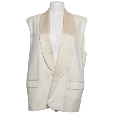 Gilet (Blanc, Beige) de Isabel Marant Coton, Soie, Viscose