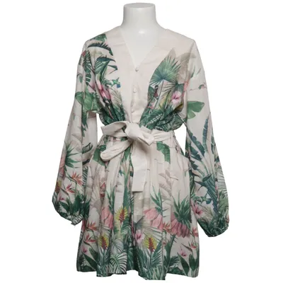 Klänning (Beige, Flerfärgad) Bomull, Polyester