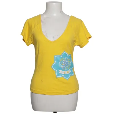 T-shirt (Yellow, Blue, Multicolored) from Crazy World Cotton