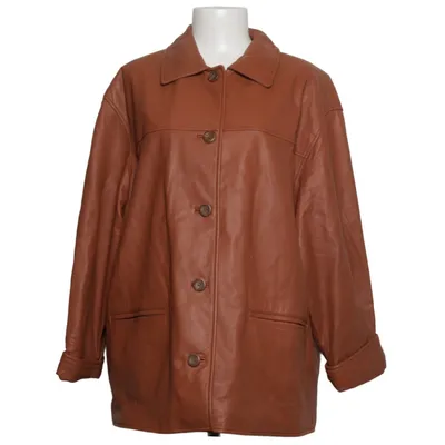 Leather jacket (Brown) from Joy Acetate, Leather, Polyamide