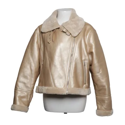 Shearlingjakke (Guld) fra Molly Bracken Polyester, Polyurethan