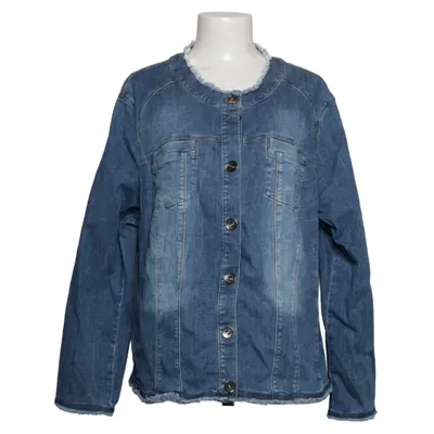Denim jacket (Blue) from Samoon Cotton, Elastane
