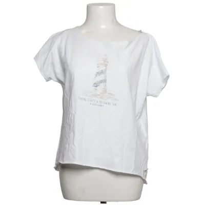 T-shirt (Blanc, Bleu, Beige) de Lucky Coton