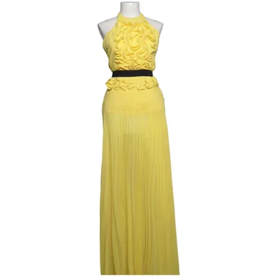 Maxikjole (Gul, Sort) fra Mangano Elastan, Polyester