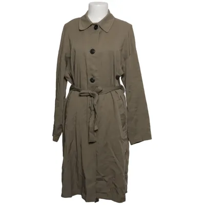 Trench-coat (Vert) de Zara Basic Coton, Élasthane, Lyocell