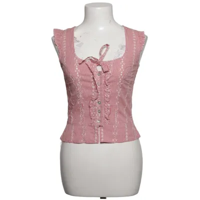 Dirndl blouse (Rood, Wit) van Hammerschmid Katoen