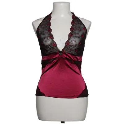 Halter neck top (Black, Purple) from Cottelli Collection Elastane, Polyamide, Polyester