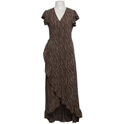 Wrap dress (Black, Brown, Beige) from Ambika Polyester